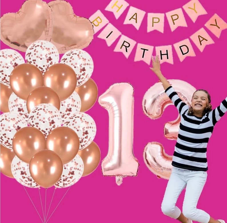 13th Birthday Party Decorations OFFICIAL TEENAGER Party Balloons 13th Birthday Tiara Official Teenager Sash Happy Birthday Banner