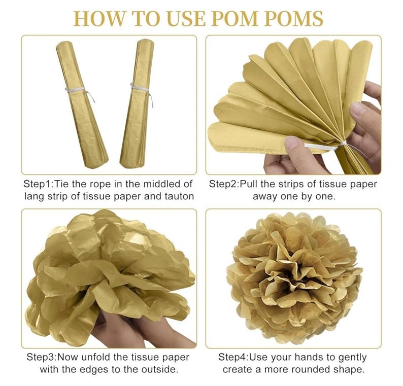 42PCS 70th Birthday Decoration Kit for Men Women, Black Gold Happy 70th Bday Banner Balloons Honeycomb Centerpiece Swirl Paper Pompoms Party