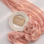 Blush Pink Valentines Table Runner Cheese Cloth Rustic Gauze Cheesecloth Table Runner 120 Inch 10 FT for Wedding Baby Shower Bridal Shower
