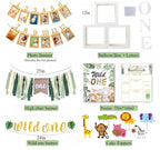 Wild One Birthday Decorations ,1st Birthday Decorations for Boy or Girl ,Photo Banner ,Balloon Box ,Balloons Garland ,High Chair Banner