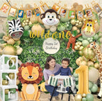 Wild One Birthday Decorations ,1st Birthday Decorations for Boy or Girl ,Photo Banner ,Balloon Box ,Balloons Garland ,High Chair Banner