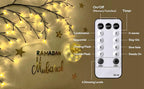 Enchanted Willow Vine Lights with Remote, Christmas Swags Decorations Indoor Room Decor, 18 Branches 144 LEDs Lighted Willow Vine Lights