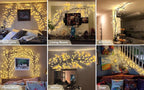 Enchanted Willow Vine Lights with Remote, Christmas Swags Decorations Indoor Room Decor, 18 Branches 144 LEDs Lighted Willow Vine Lights