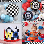 Two Fast Birthday Decorations Race Car Party Supplies for 2 Year Old Boy Racing Balloon Garland Arch Kit Backdrop 2nd Two Fast Birthday