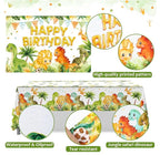Dinosaur Birthday Decorations,Dinosaur Birthday Party Supplies - Balloons Arch Garland Kit,Happy Birthday Dinosaur Backdrop,Dinosaur