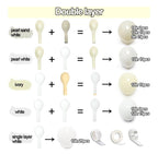Pearl Balloon Garland Double Stuffed Pearl White Balloons Cream White Balloon Arch Kit Ivory Pearl Sand White Balloons for Wedding Bridal