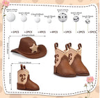 Cowboy Cake Decorations Cowboy Hat and Boot Cake Toppers Disco Ball Cake Topper Western Cowboy Cowgirl Birthday Baby Shower Party Favors