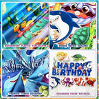 Under the Sea Party Decorations 98Pcs, Ocean Theme Birthday Party Supplies, Backdrop  Garlands Ocean Animals Balloons for Pool Beach Party