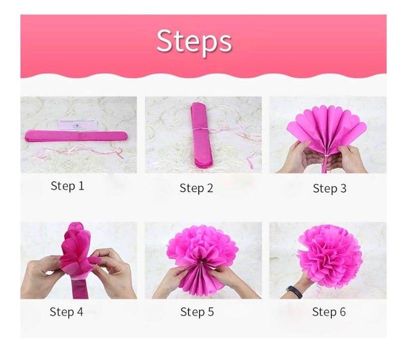 15Pcs Party Pack Paper Lanterns and Pom Pom Balls Hanging Decoration for Wedding Birthday Baby Shower-Pink/White
