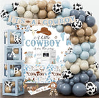 Cowboy Baby Shower Decorations Party Supplies for Boy, A Little Cowboy is on the Way Decorations, Western Baby Shower Decor, Cowboy Rodeo