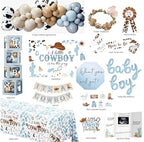 Cowboy Baby Shower Decorations Party Supplies for Boy, A Little Cowboy is on the Way Decorations, Western Baby Shower Decor, Cowboy Rodeo