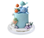 17 PCS Under the Sea Cake Decorations Ocean Animals Cake Topper with Cake Balls Decorations for Under the Sea Theme Boys Girls Baby Shower