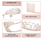 50th Birthday Decorations, 50th Birthday Gifts for Women, Including 50th Crown/Tiara ,Sash, Happy 50 Birthday Cake Topper and 50th Candles