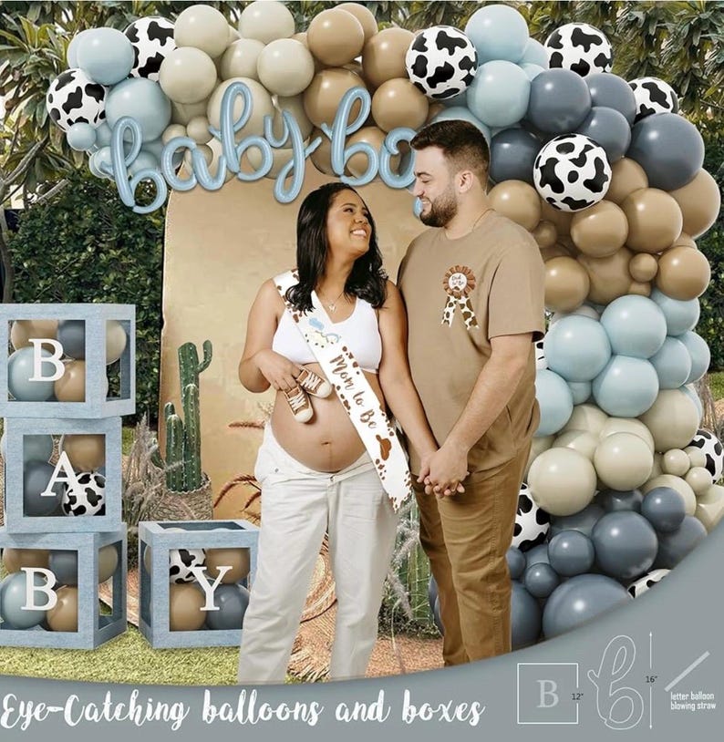 Cowboy Baby Shower Decorations Party Supplies for Boy, A Little Cowboy is on the Way Decorations, Western Baby Shower Decor, Cowboy Rodeo