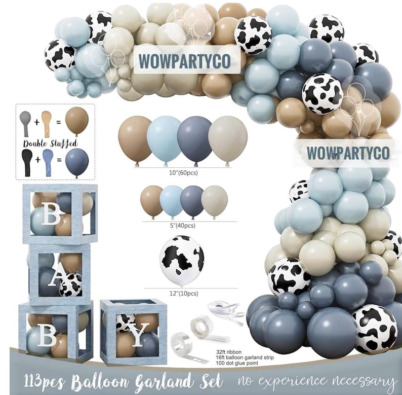 Cowboy Baby Shower Decorations Party Supplies for Boy, A Little Cowboy is on the Way Decorations, Western Baby Shower Decor, Cowboy Rodeo