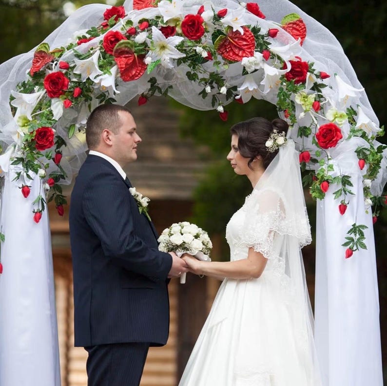 Metal Garden Arch, Wedding & Event Decoration, Garden Trellis for Climbing Plants, Assemble Freely 2 Sizes for Various Climbing Plant Roses