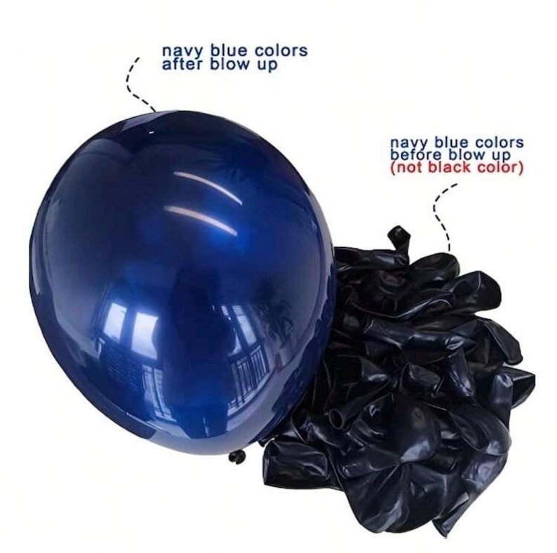 Navy Blue Pink Balloon Garland  Dark Blue Hot Pink Balloons Pastel Pink Blue Balloon Arch Kit Metallic Silver Balloons