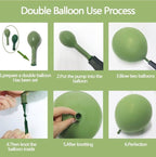 Dusty Blue Green Balloon Garland Arch Kit Avocado Green Balloons  Pastel Blue Balloons Kit For Jungle Safari Neutral Birthday Baby Shower