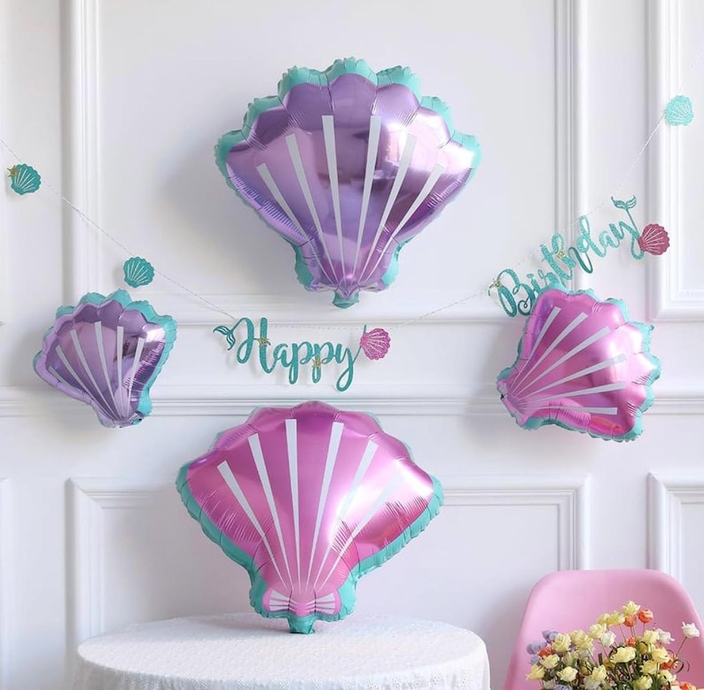 Mermaid Party Balloon Arch Kit, 154Pcs Green Purple Little Mermaid Party Decorations Balloon Garland, Under the Sea Summer Birthday Party