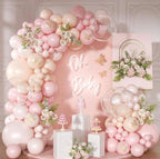Pink Balloon Arch Kit 126Pcs Light Pastel Pink Sand Balloon Garland Kit,Macaron Balloons for Wedding Birthday Baby Shower Gender Reveal