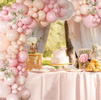 Pink Balloon Arch Kit 126Pcs Light Pastel Pink Sand Balloon Garland Kit,Macaron Balloons for Wedding Birthday Baby Shower Gender Reveal