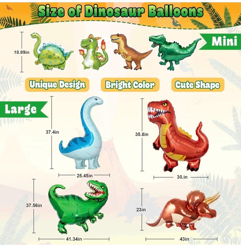 Dinosaur Birthday Party Decorations Supplies Happy Birthday Banner Crepe Paper Green Orange Blue Gold Dino Foil Balloons Garland Arch Kit