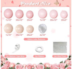 Pink Balloon Arch Kit 126Pcs Light Pastel Pink Sand Balloon Garland Kit,Macaron Balloons for Wedding Birthday Baby Shower Gender Reveal