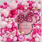 ALL-IN-1 Minnie Balloon Arch Kit with BONUS Bow & Mouse Head Balloons - Mini Mouse Balloons for Birthday Decorations, Oh Twodles Birthday