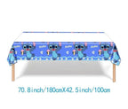 Stitch Party Supplies, 103pieces Birthday Decorations Set Include Banner, Balloons, Stickers, Hanging Swirls, Cake Cupcake Toppers, Tableclo