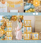 Here Comes the Son Baby Shower Decorations for Boy ,Boho Sun Baby Shower Party Supplies ,It's A Boy Gender Reveal Décor, You Are My Sunshine