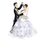 Wedding Cake Toppers Bride and Groom Dancing Figurines Cake Topper Wedding Decorations for Engagement Party Fun Couple Figurines Gifts