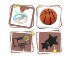16 PCS Basketball Theme Cake Toppers, Cake Decoration for Boy birthday Party Decorations Supplies