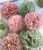 Bachelorette Decorations Pink Green- Bridal Shower Party Decor and Supplies Kit for Wedding With Foil Balloons Table Confetti Scatters