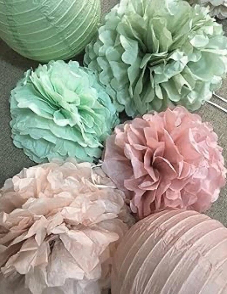 Bachelorette Decorations Pink Green- Bridal Shower Party Decor and Supplies Kit for Wedding With Foil Balloons Table Confetti Scatters