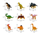 Dinosaur Themed Cake Toppers With Eggs Leaves Trees For Birthday Party , Wild Animals ,Kids Party Cake Decorations (Dinosaur-E), 26 PCS