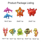 Under The Sea Balloon Garland Kit, Ocean Birthday Decorations, Sea Creature Balloon Arch, Nemo Party Decor, Fish Balloons, Baby Shower