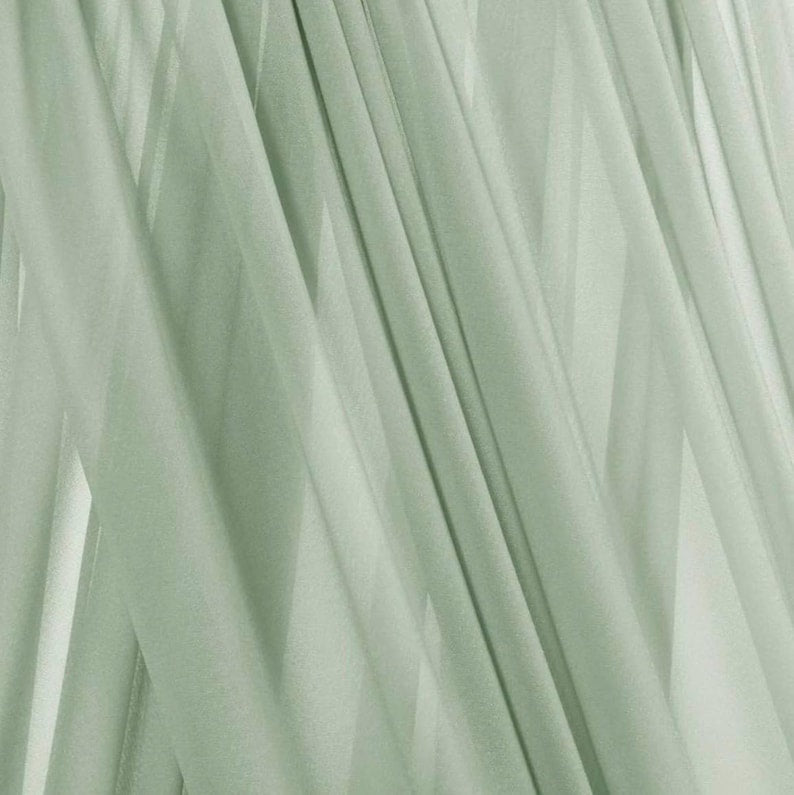Sage Green Wdding Decorations Backdrop: Wedding Arch Draping Chiffon Fabric 6 Yards Sheer Curtain 1 Panels Background Birthday Party Stage