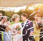 50PCS Ribbon Wands with Triple Ribbon and Silver Bell Party Wand Party Favors Streamers Ribbon Sticks Magic Fairy Wands for Wedding Decors