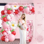 Strawberry Baby Shower Decorations, A Berry Sweet Baby Is On The Way Party Supplies, It's a Girl Gender Reveal, Backdrop Balloon Arch Boxes