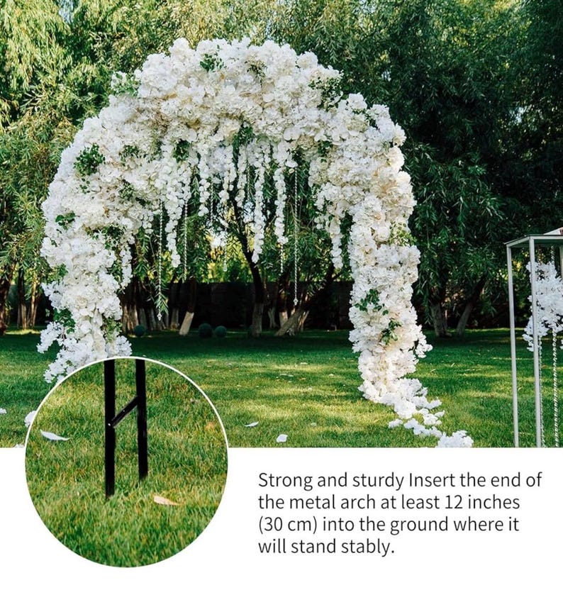 Metal Garden Arch, Wedding & Event Decoration, Garden Trellis for Climbing Plants, Assemble Freely 2 Sizes for Climbing Plant Bridal Party