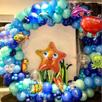 Under The Sea Balloon Garland Kit, Ocean Birthday Decorations, Sea Creature Balloon Arch, Nemo Party Decor, Fish Balloons, Baby Shower