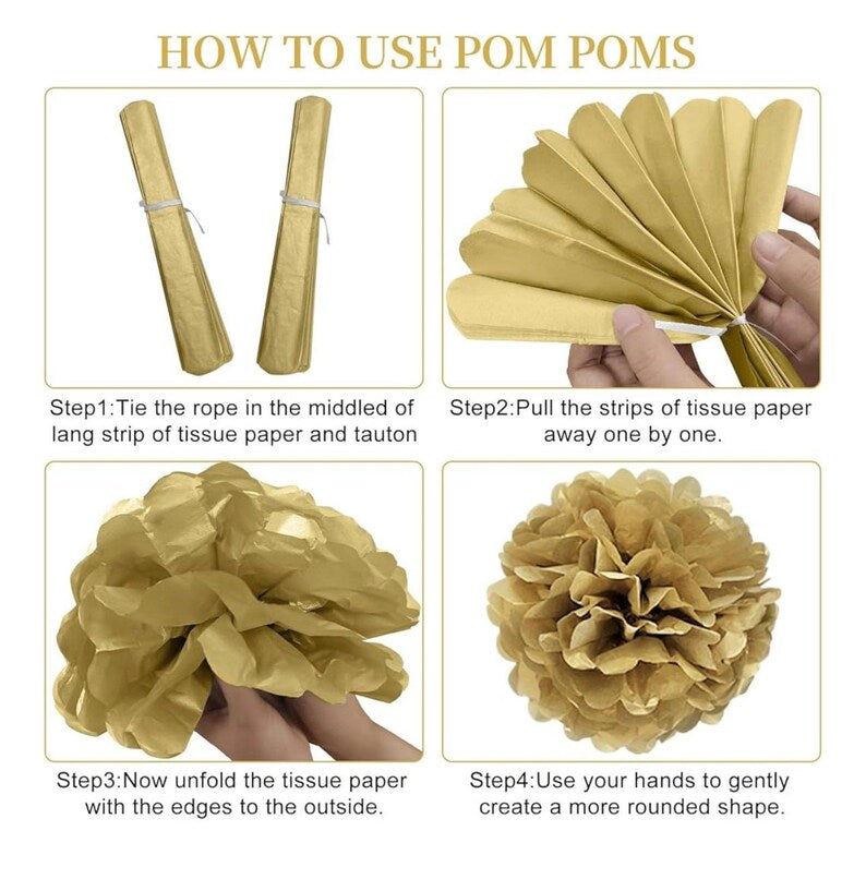 42PCS 80th Birthday Decoration Kit for Men Women, Black Gold Happy 80th Bday Banner Balloons Honeycomb Centerpiece Swirl Paper Pompoms Party