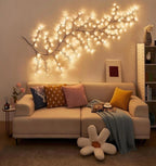 Willow Vine Lights 9.5ft 160LED, Vines for Home Decor Lighted Tree for Walls in 8 Modes & Timer, Branches Lights for Halloween Christmas