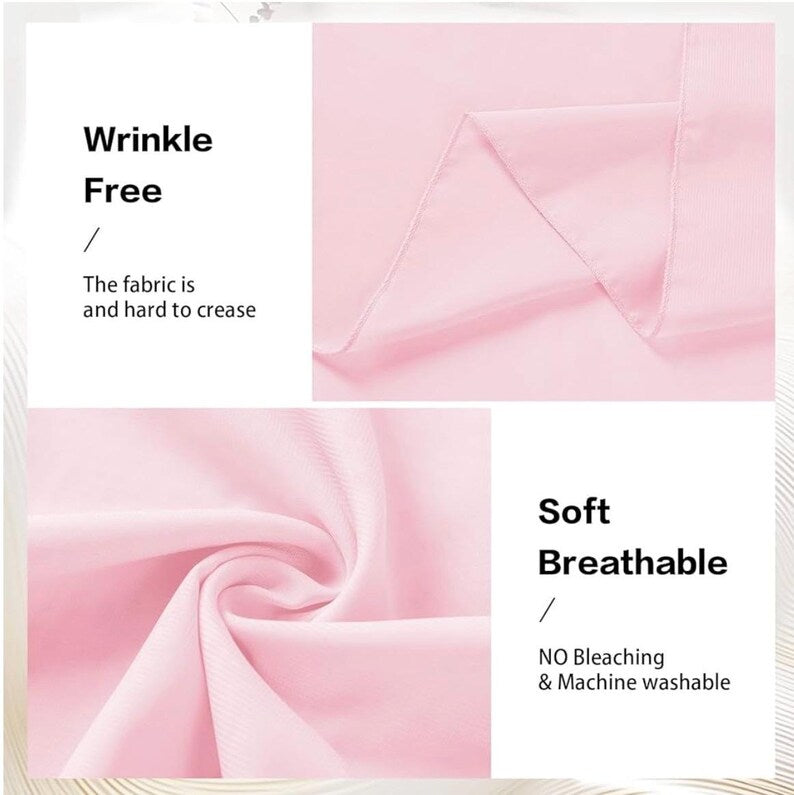 Pink Wedding Arch Draping Fabric Chiffon Fabric, 29in x 18Ft Sheer Chiffon Outdoor Curtain for Wedding Ceremony Birthday Party Decoration