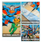 Superhero Party Backdrop Decoration – 5x3FT Cartoon Banner for Boys Birthday, Baby Shower, Kids Comic Theme Party, Wall Decor, Photo Booth