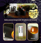 Flameless Candles 9 Packs Black Realistic Flickering LED Candles Battery Operated with Remote Timer for Home Decor Fake Candles