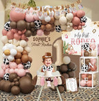 My 1st Rodeo Birthday Decorations Girl, Western Cowgirl First Birthday Party Supplies, Cowgirl Balloon Arch, Backdrop, High Chair Banner…
