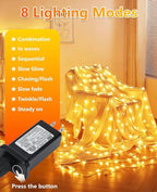 Twinkle Star 100 LED Star String Lights,33FT Plug in Fairy String Lights Waterproof, Extendable for Indoor, Outdoor, Birthday,Christmas Part