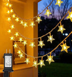 Twinkle Star 100 LED Star String Lights,33FT Plug in Fairy String Lights Waterproof, Extendable for Indoor, Outdoor, Birthday,Christmas Part
