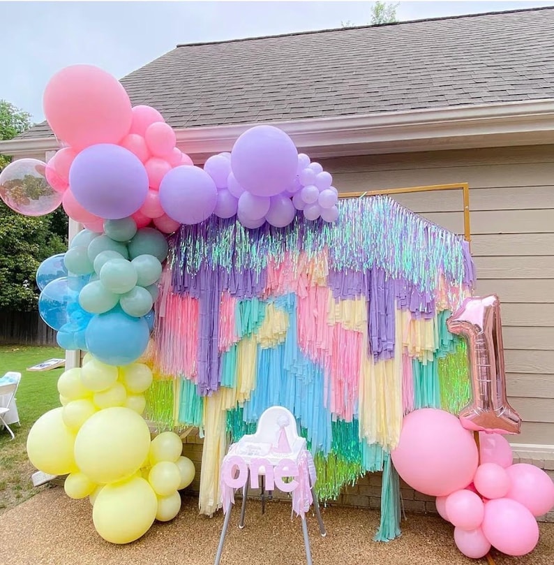 Pastel Rainbow Balloon Arch Kit, 162Pcs Macaron Assorted Colorful Party Balloon Garland Kit for Baby Shower, Wedding, Engagements, Birthday